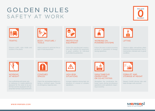 Mersen Safety golden rules 