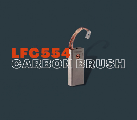 LFC554 carbon brush grade by Mersen for high-speed turbo generators